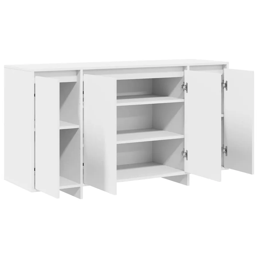 Buffet Blanc 135 x 41 x 75 cm Bois d'ingénierie - 5