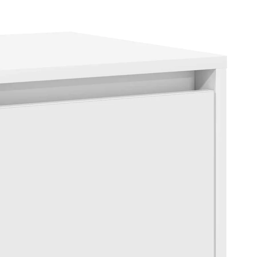 Buffet Blanc 135 x 41 x 75 cm Bois d'ingénierie - 9