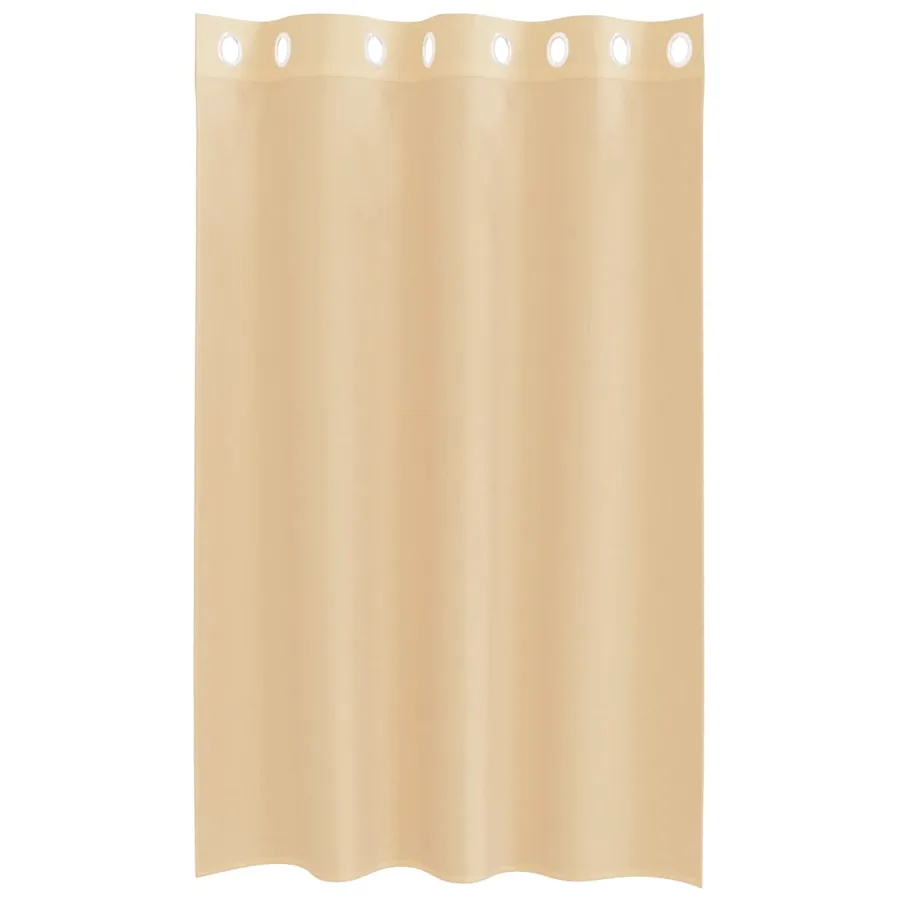 Rideaux en voile avec œillets 2 pcs sable - 4
