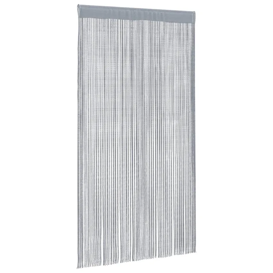 Rideau en fils 2 pcs 140 x 250 cm gris clair - 3