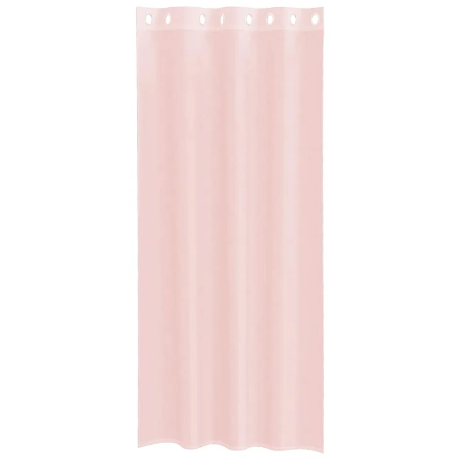 Rideaux en voile avec œillets 2 pcs rose clair 140x245 cm - 4