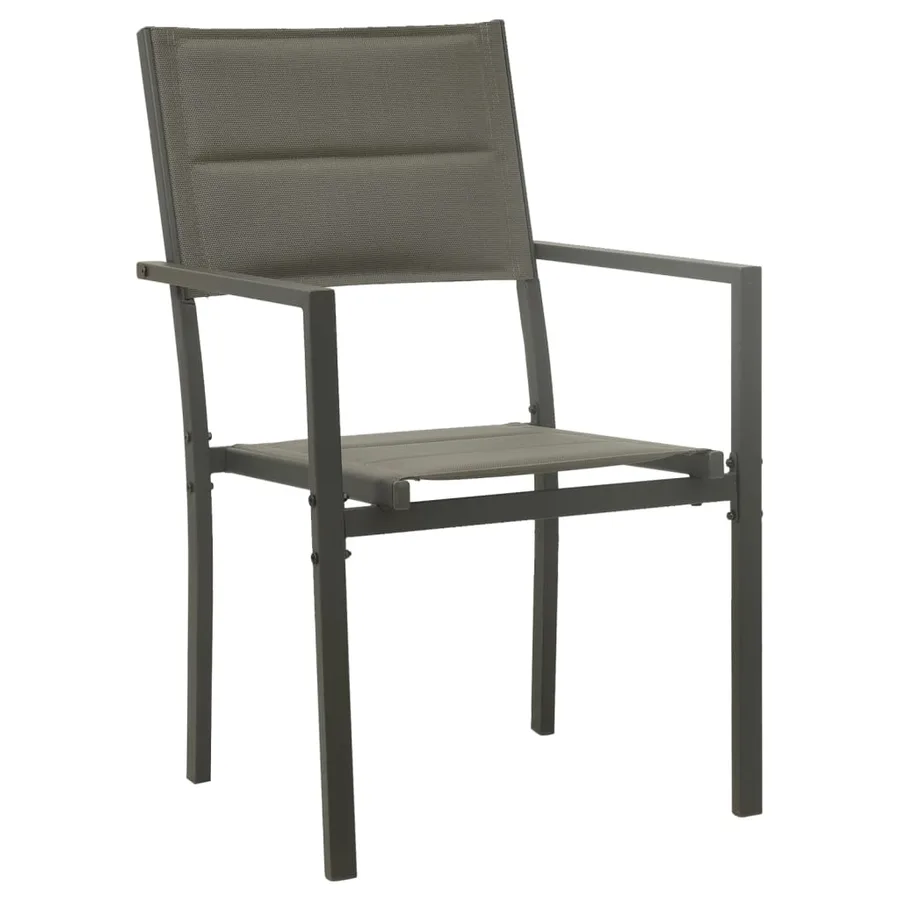 Ensemble à manger d'extérieur 3 pcs Acier - 5