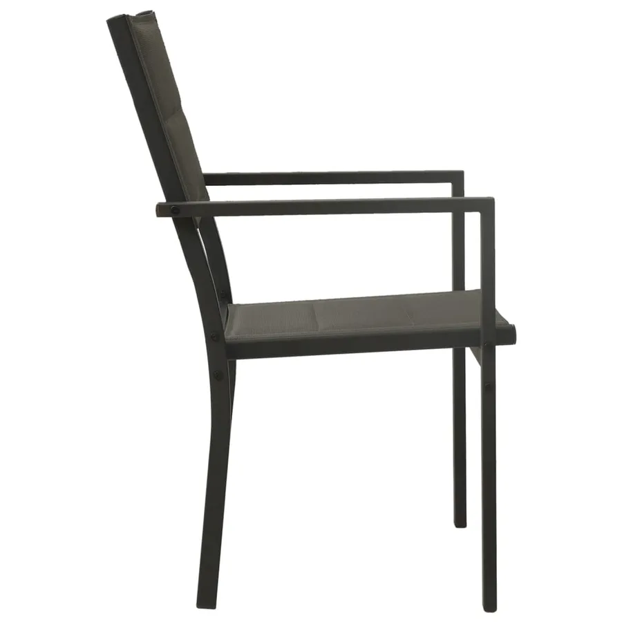 Ensemble à manger d'extérieur 3 pcs Acier - 7