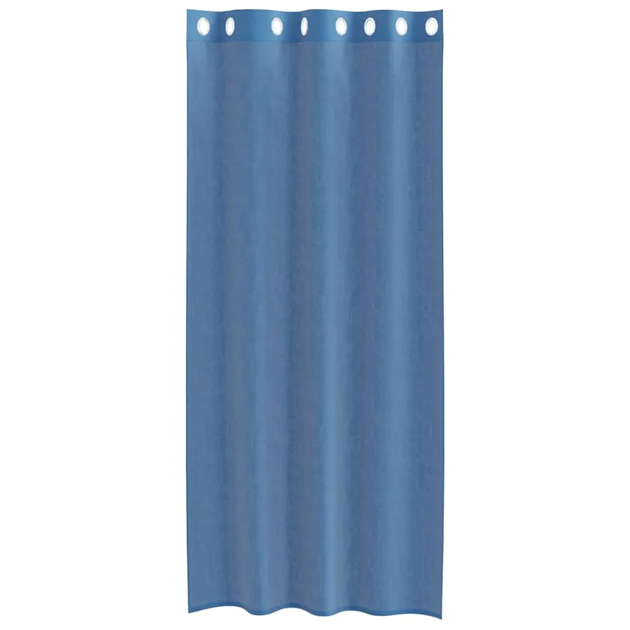Rideaux en voile avec œillets 2 pcs bleu royal - 4