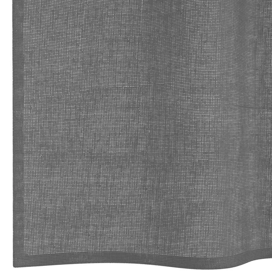 Rideaux en voile avec œillets 2 pcs gris foncé 140x175 cm - 6