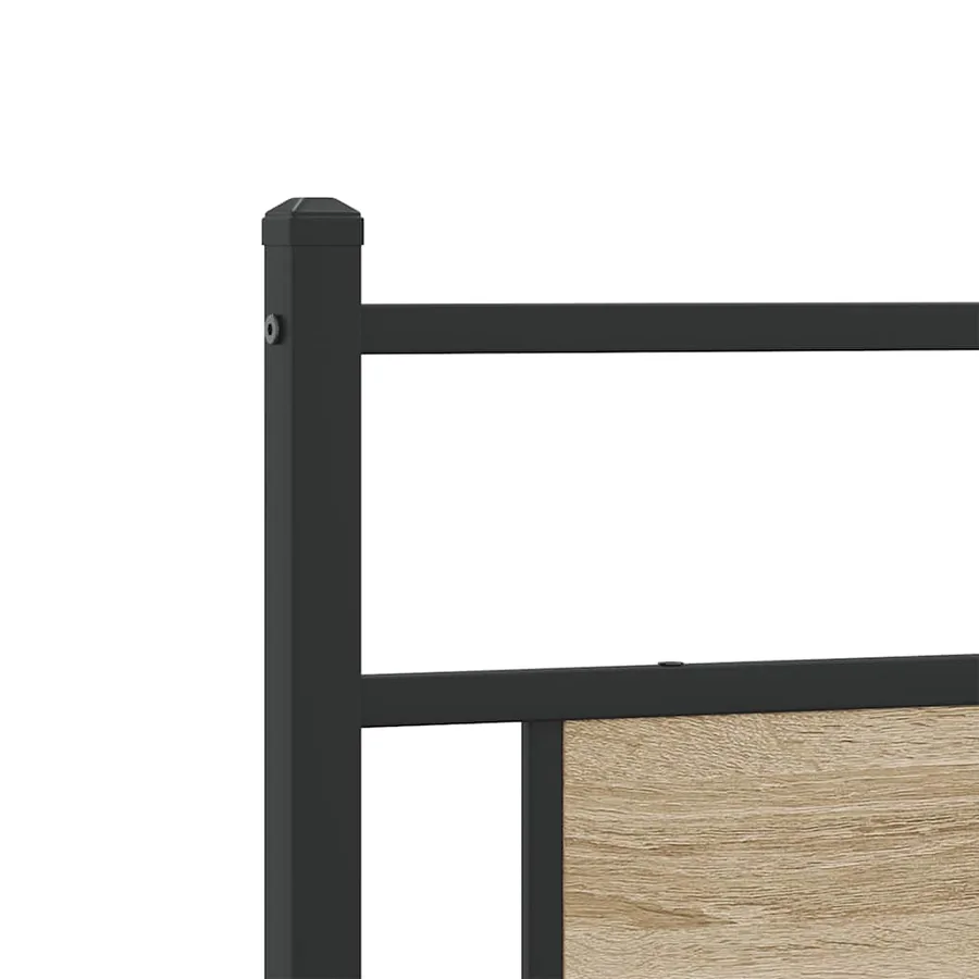 Cadre de lit sans matelas chêne sonoma 193x201 cm - 9