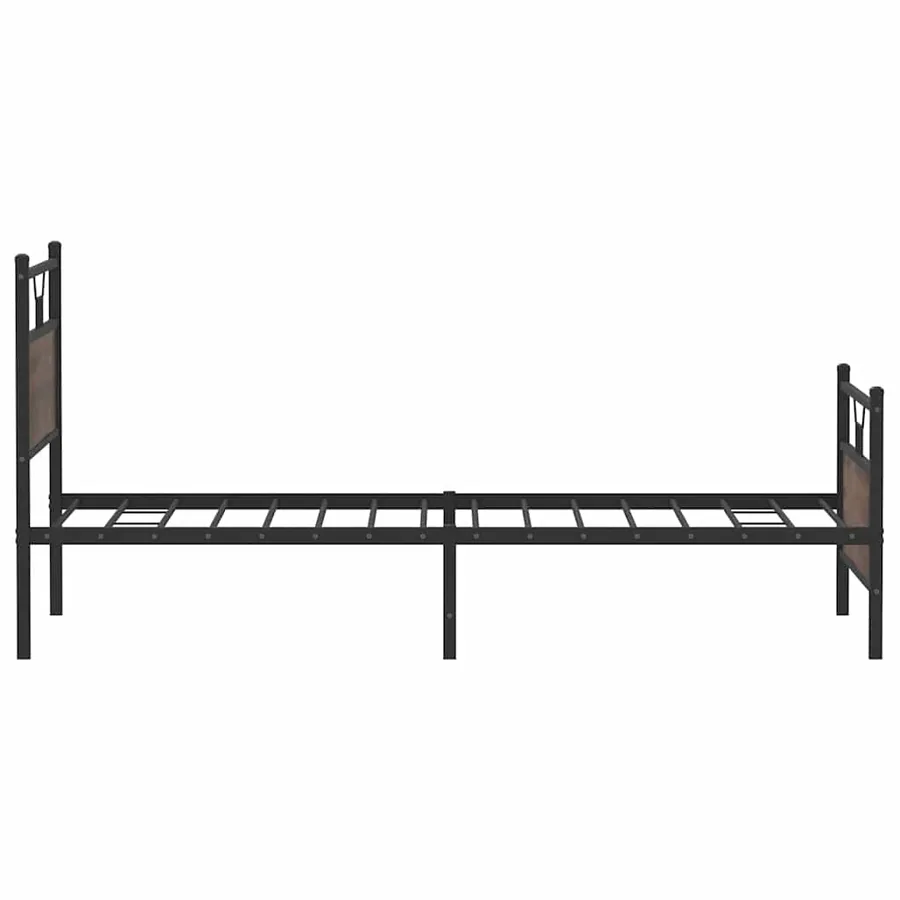 Cadre de lit sans matelas chêne marron 107x203 cm - 7