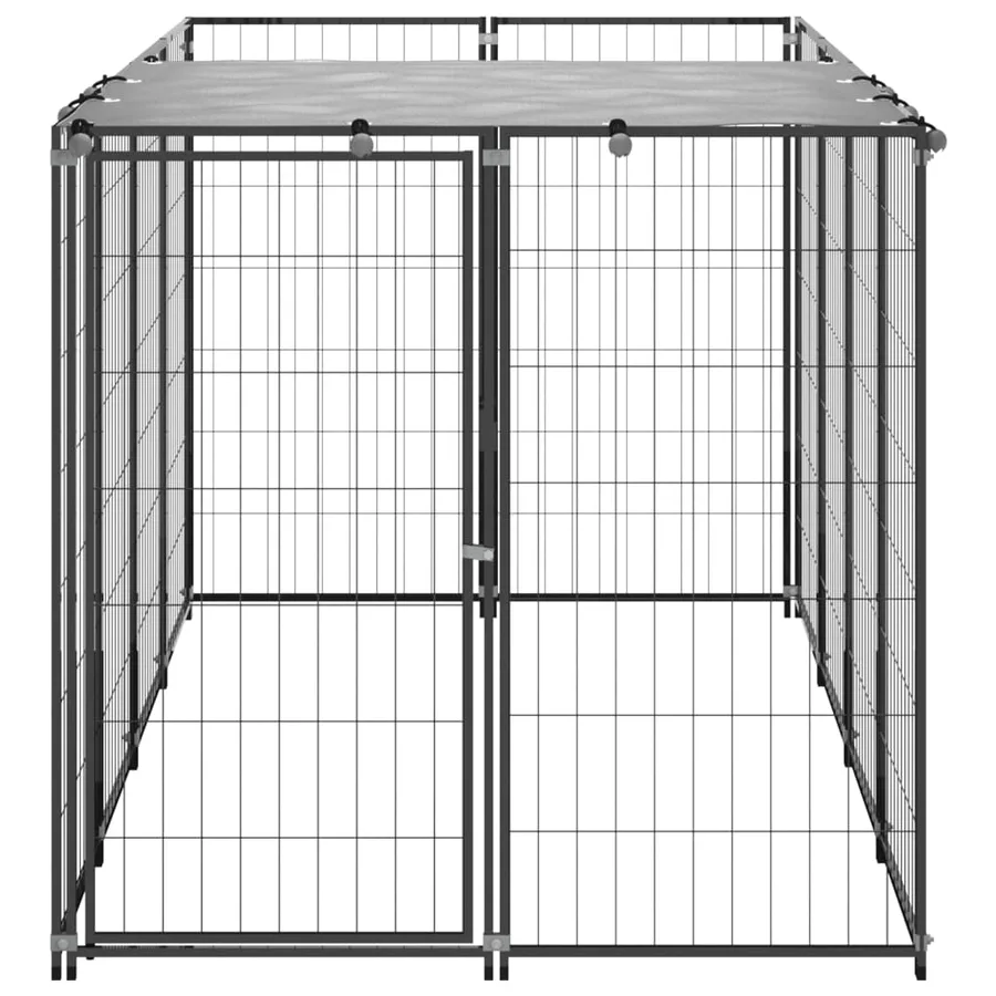 Chenil Noir 2,42 m² Acier - 3