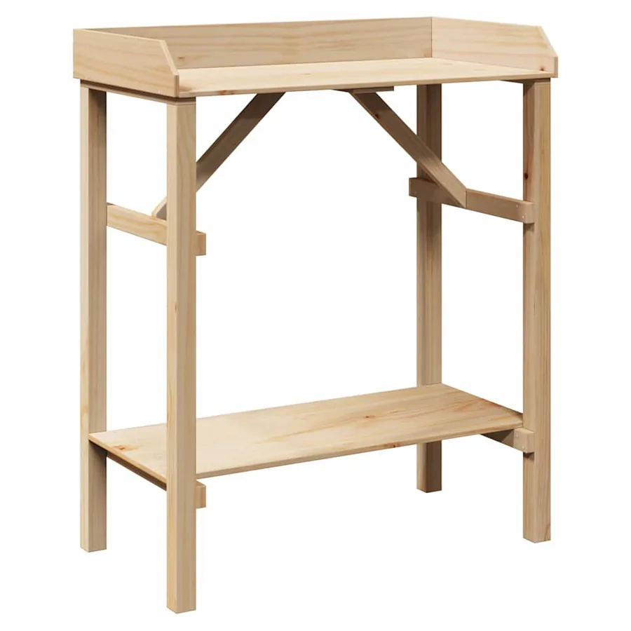 Table de rempotage Naturel 75 x 40 x 90 cm Bois de pin massif - 2