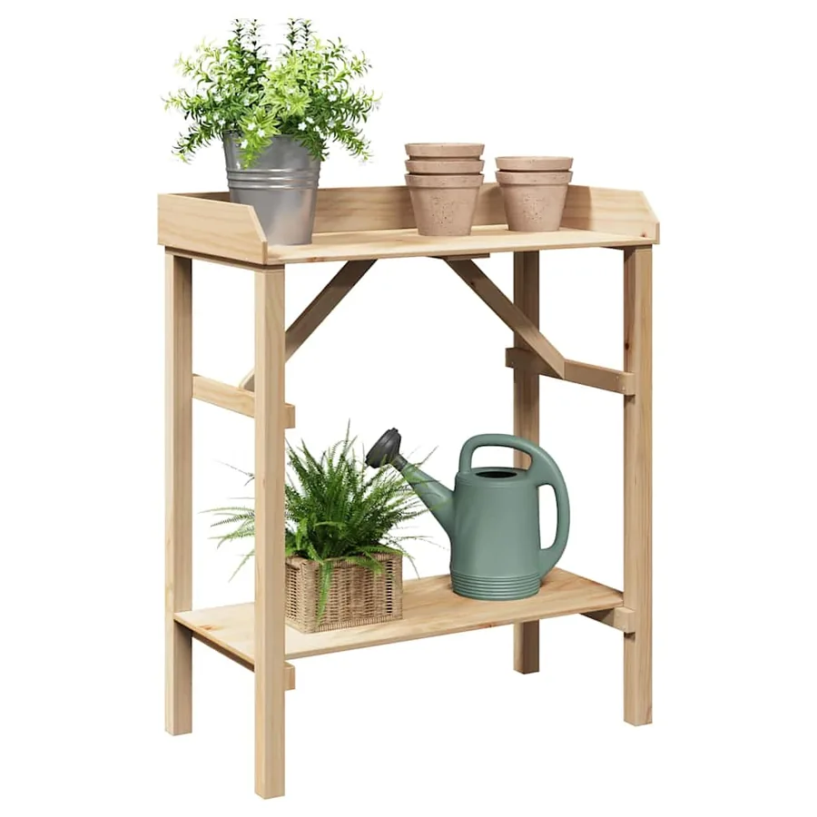 Table de rempotage Naturel 75 x 40 x 90 cm Bois de pin massif - 3