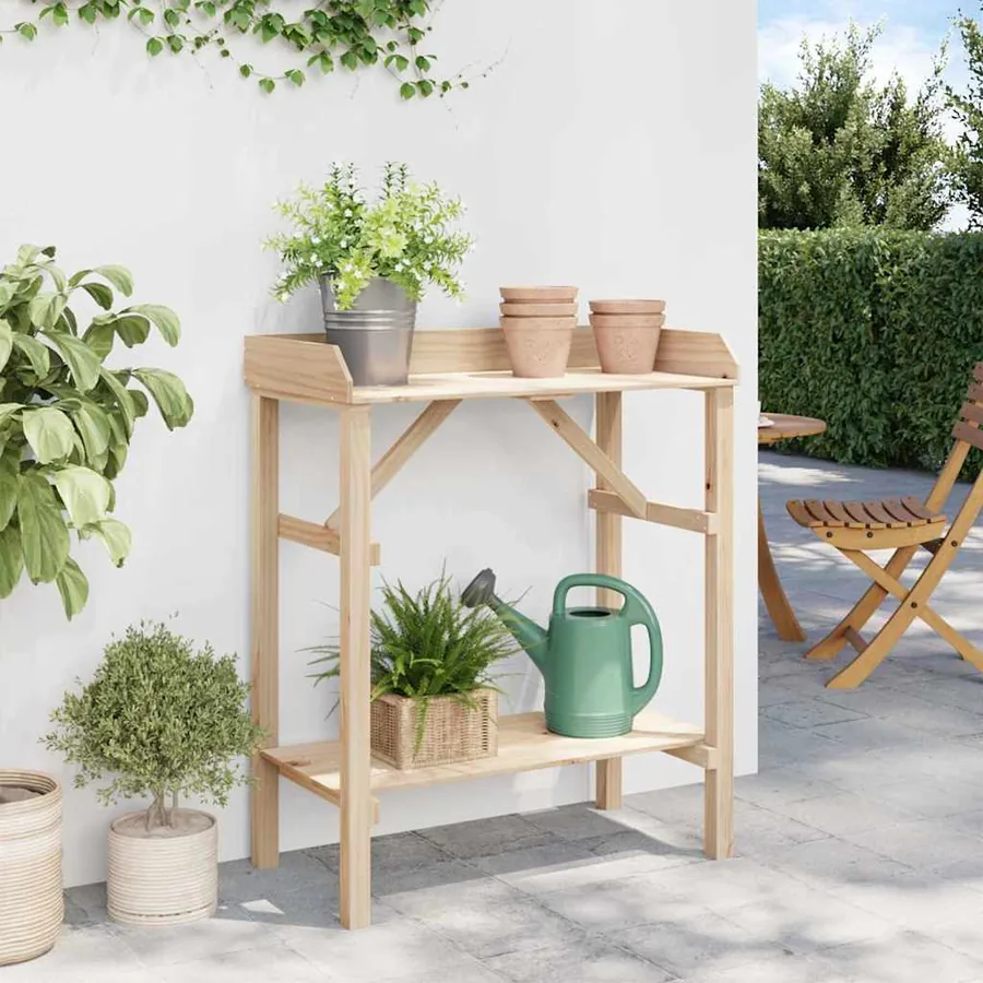 Table de rempotage Naturel 75 x 40 x 90 cm Bois de pin massif - 4