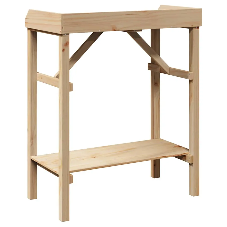 Table de rempotage Naturel 75 x 40 x 90 cm Bois de pin massif - 7