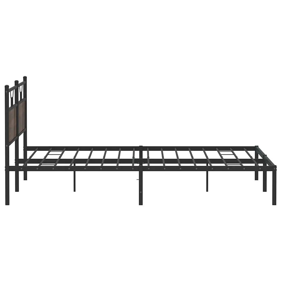 Cadre de lit sans matelas chêne marron 200x200 cm - 7