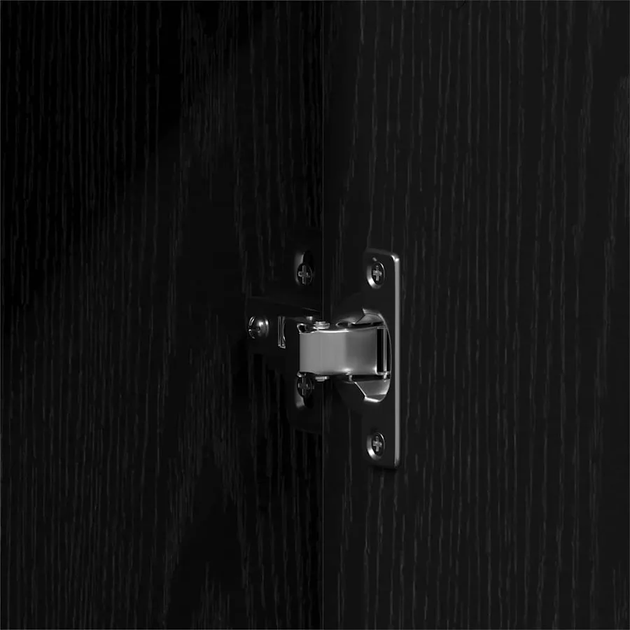 Armoire Chêne noir 55 x 25 x 189 cm Bois d'ingénierie - 9