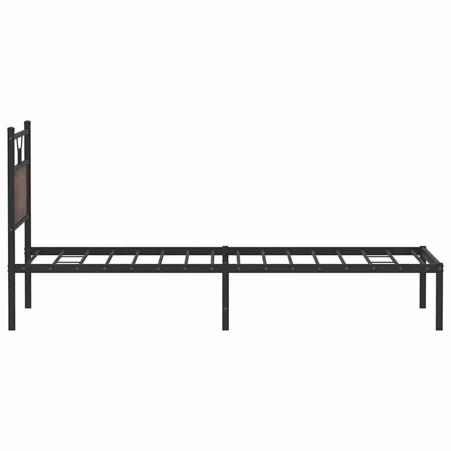 Cadre de lit sans matelas chêne marron 100x200 cm - 7