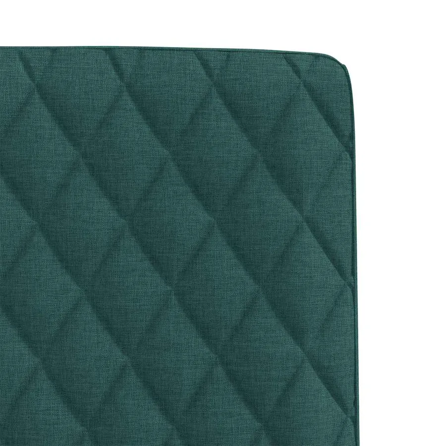 Chaises à manger lot de 4 vert foncé tissu - 7