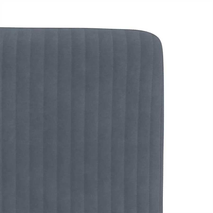 Chaises à manger lot de 6 gris foncé velours - 7