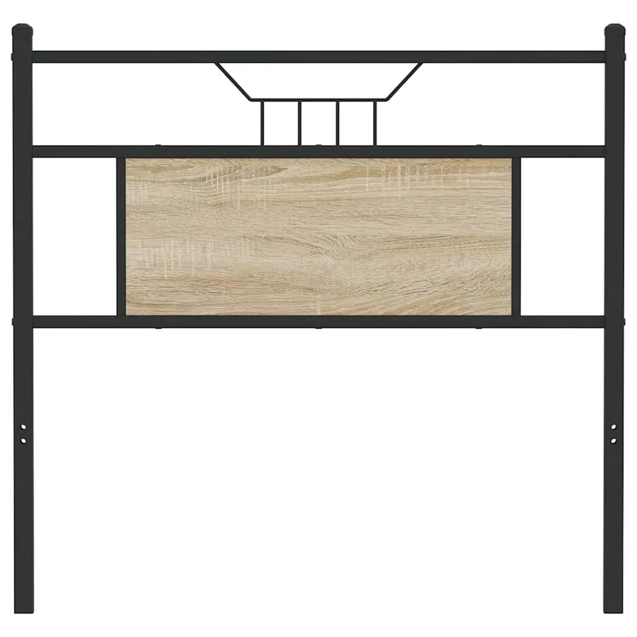 Tête de lit de remplacement chêne sonoma 90 cm bois d'ingénierie et acier - 4