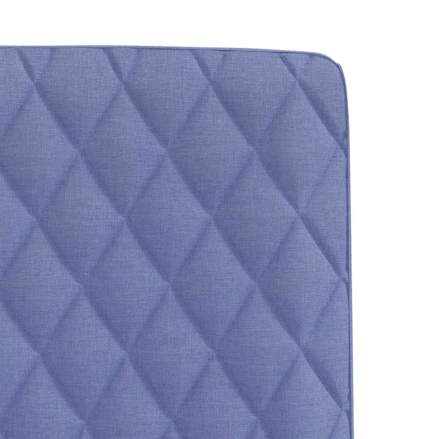 Chaises à manger lot de 6 bleu jean tissu - 7