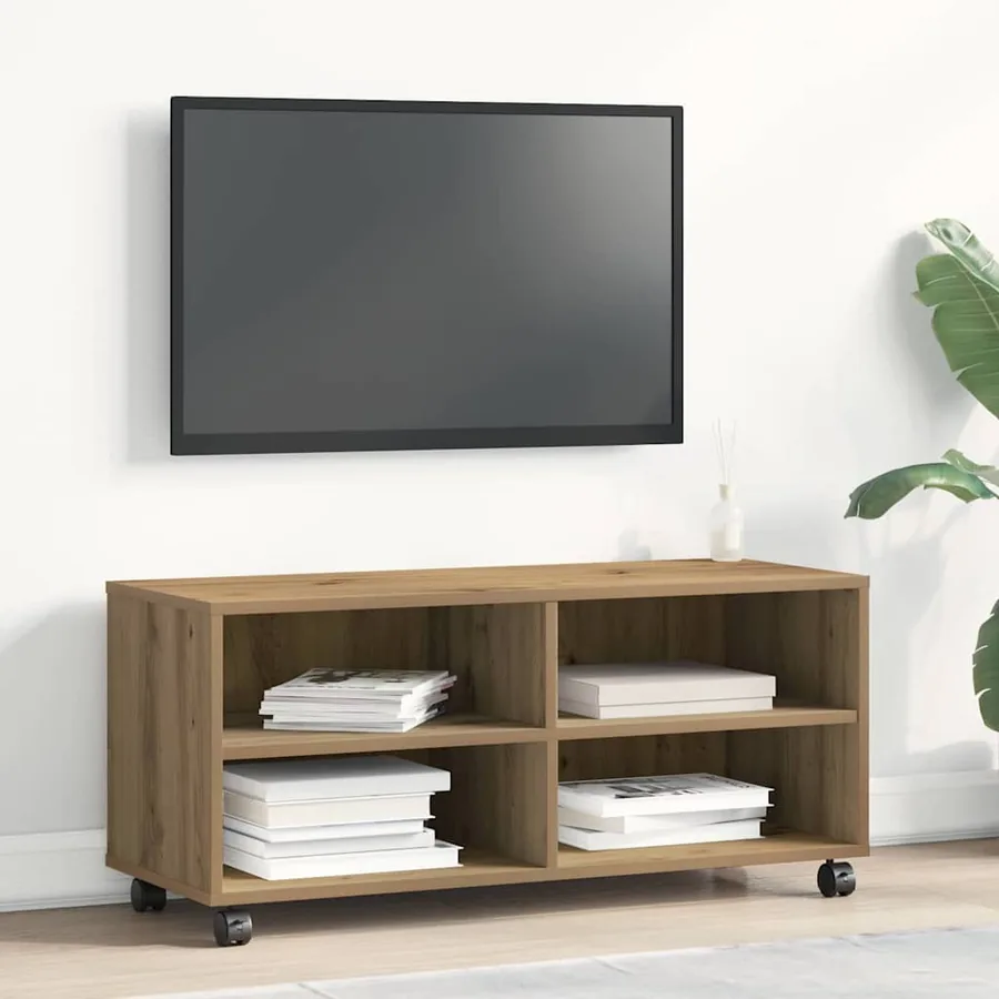 Meuble TV 90 x 35 x 40,5 cm Marron Bois d'ingénierie