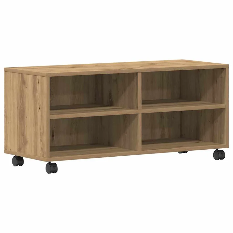 Meuble TV 90 x 35 x 40,5 cm Marron Bois d'ingénierie - 2