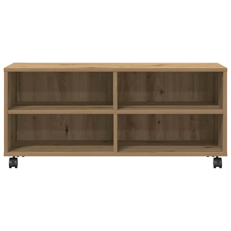 Meuble TV 90 x 35 x 40,5 cm Marron Bois d'ingénierie - 5