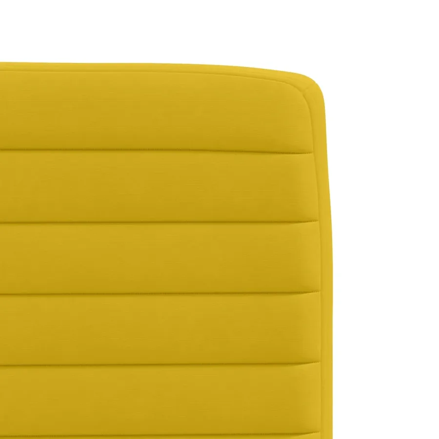 Chaises à manger lot de 2 Jaune Velours - 7