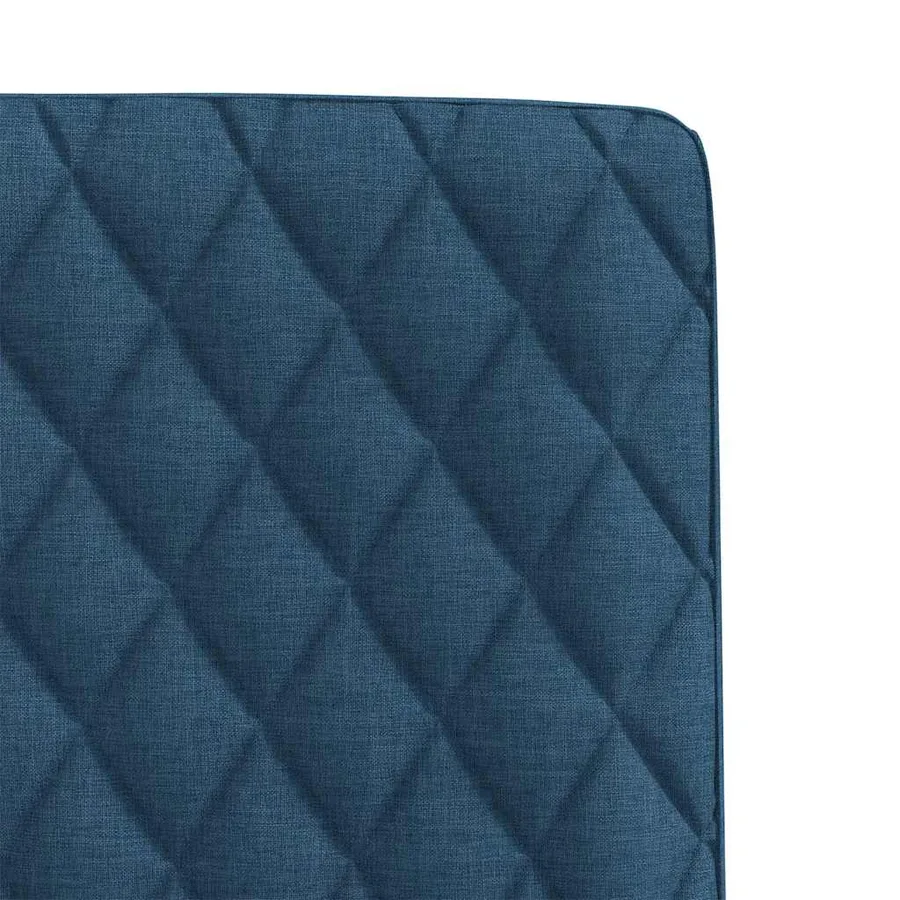 Chaises à manger lot de 6 bleu tissu - 7