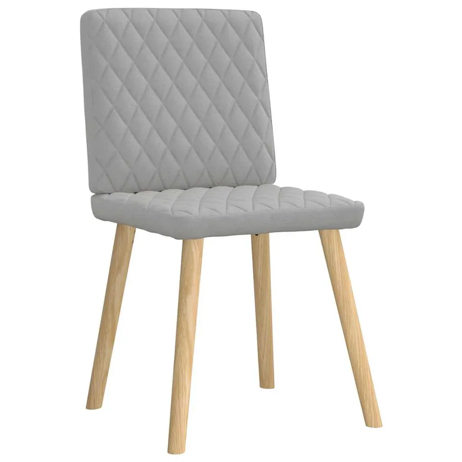 Chaises à manger lot de 4 gris nuage tissu - 3