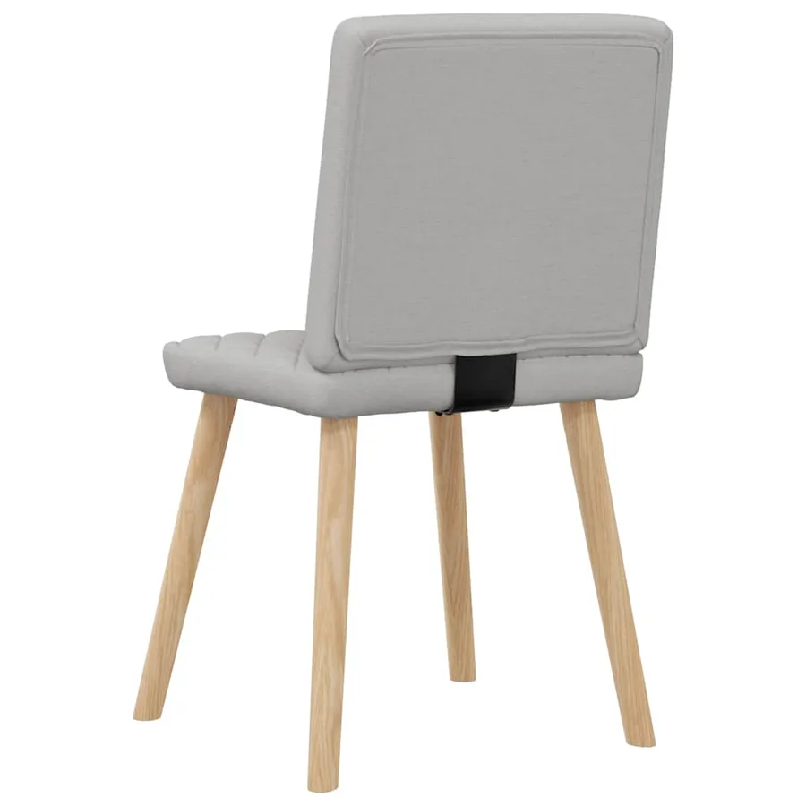 Chaises à manger lot de 4 gris nuage tissu - 6
