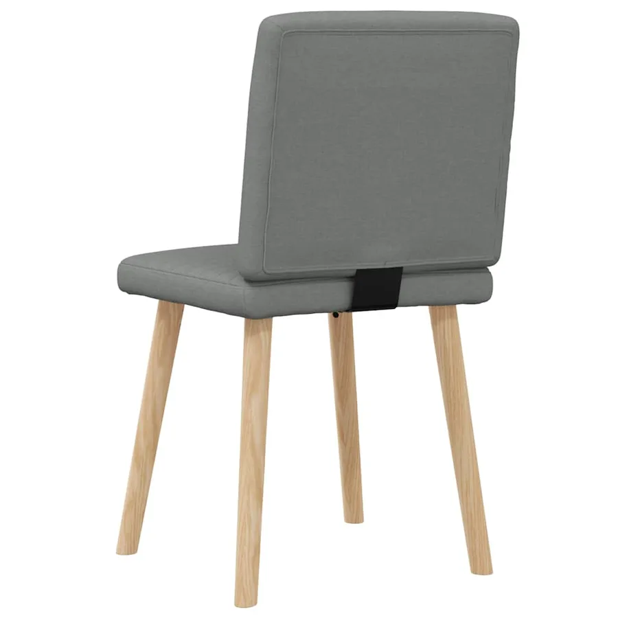 Chaises à manger lot de 2 gris foncé tissu - 6