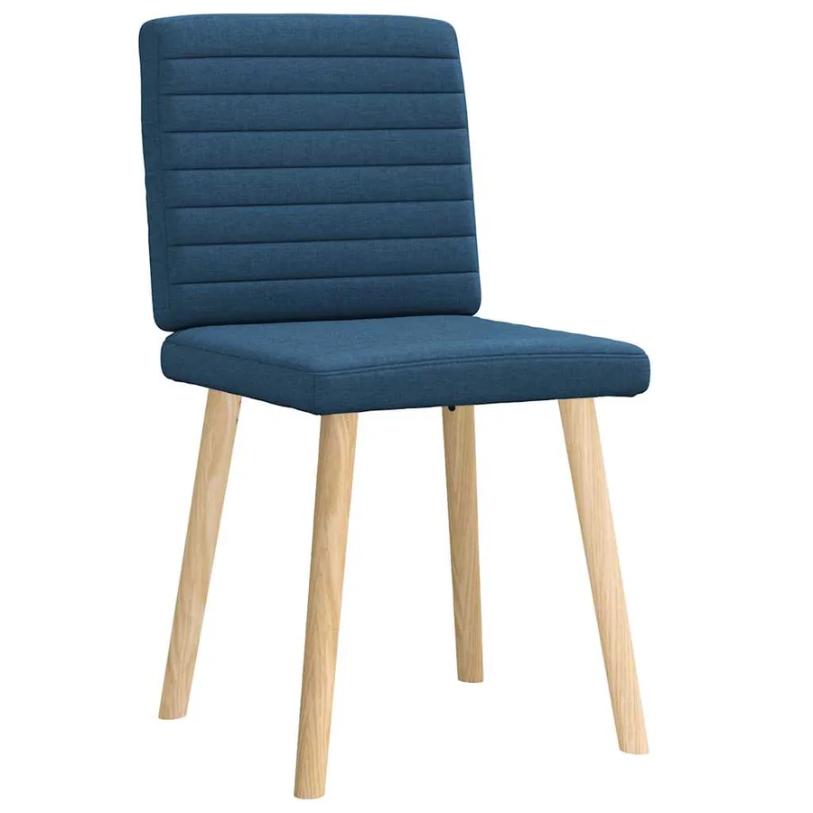 Chaises à manger lot de 2 bleu tissu - 3