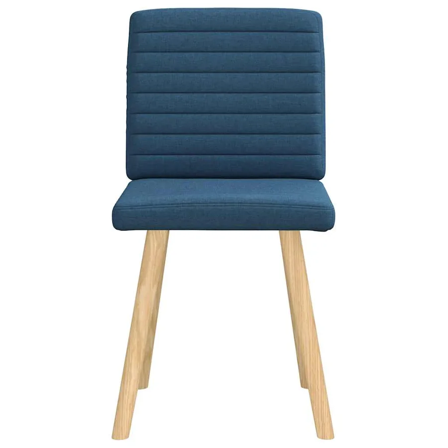Chaises à manger lot de 2 bleu tissu - 4