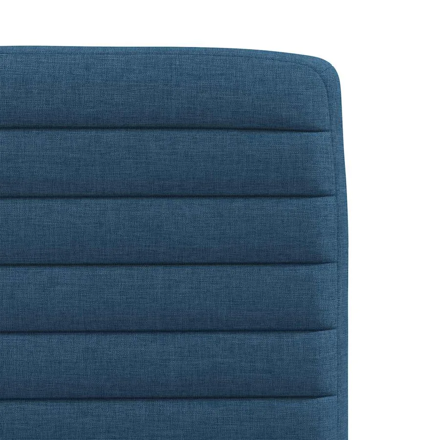 Chaises à manger lot de 2 bleu tissu - 7