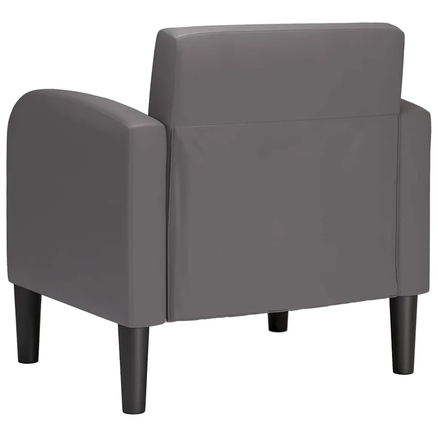Chaise de canapé avec accoudoirs gris 54 cm similicuir - 5