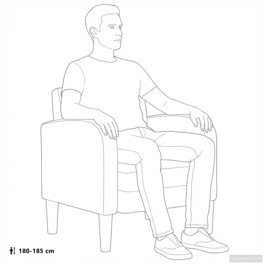 Chaise de canapé avec accoudoirs gris 54 cm similicuir - 9
