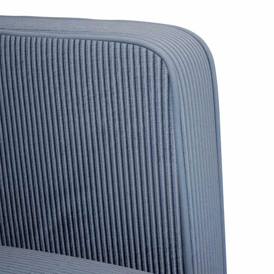 Canapé causeuse bleu 109 cm tissu velours côtelé - 6