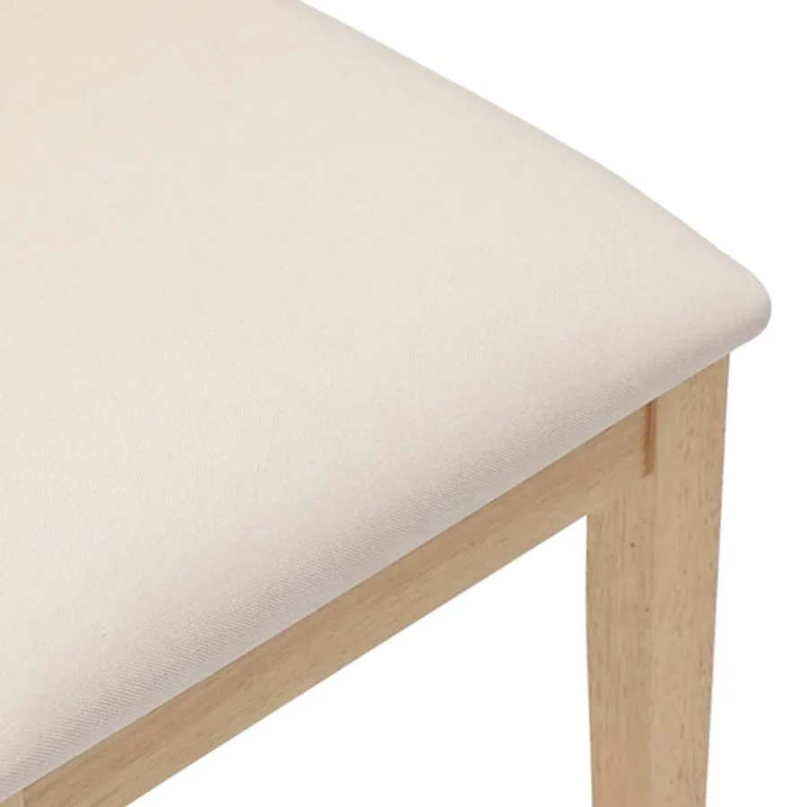 Chaises à manger coussins 2 pcs bois massif caoutchouc - 8