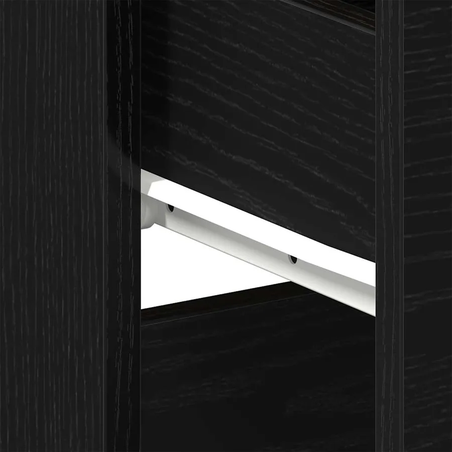 Cabinet de chevet avec tiroir 2 pcs Chêne noir 40 x 35 x 65 cm - 10
