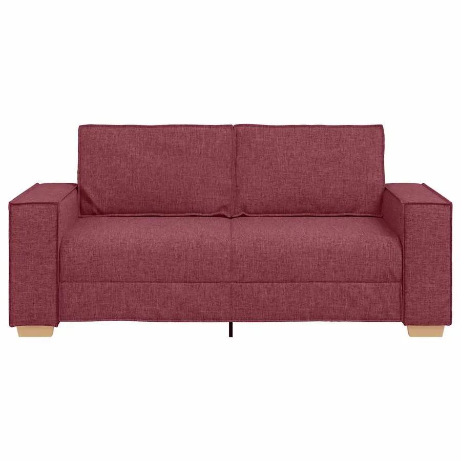 Canapé 2 places Rouge vin 180x78x84 cm Tissu - 4