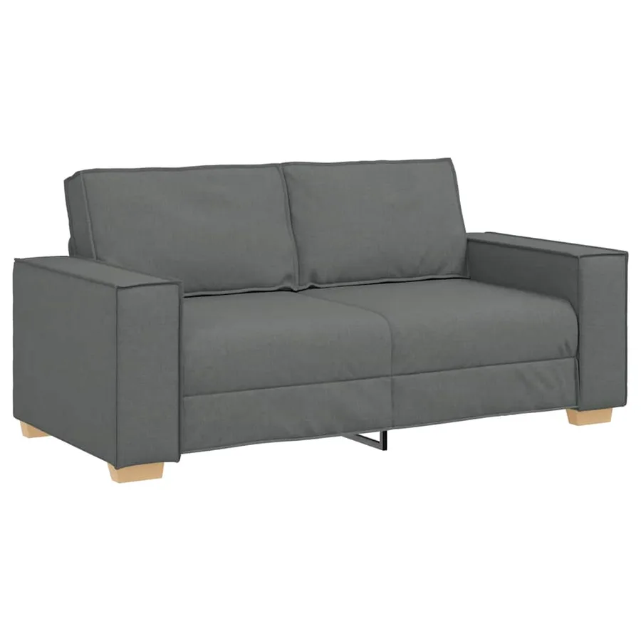 Canapé 2 places Gris foncé 180x78x84 cm Tissu - 2