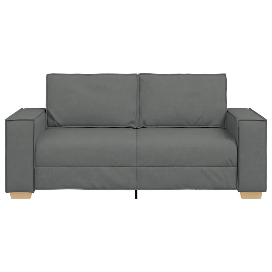 Canapé 2 places Gris foncé 180x78x84 cm Tissu - 4
