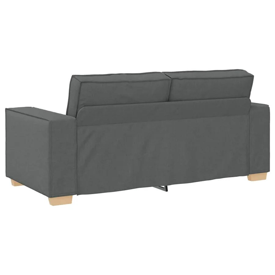 Canapé 2 places Gris foncé 180x78x84 cm Tissu - 5