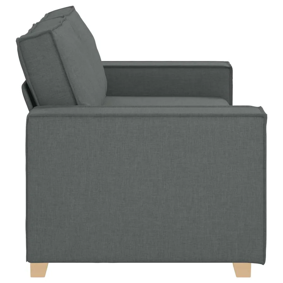 Canapé 2 places Gris foncé 180x78x84 cm Tissu - 6
