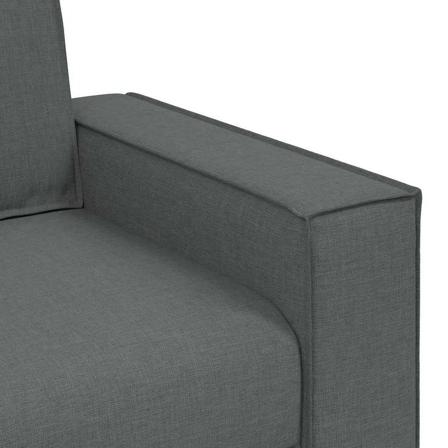 Canapé 2 places Gris foncé 180x78x84 cm Tissu - 7