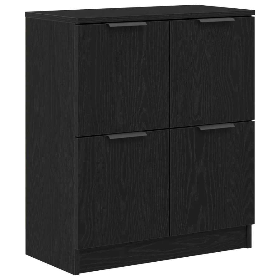 Buffet 2 pcs Chêne noir 60 x 30 x 70 cm Bois d'ingénierie - 6