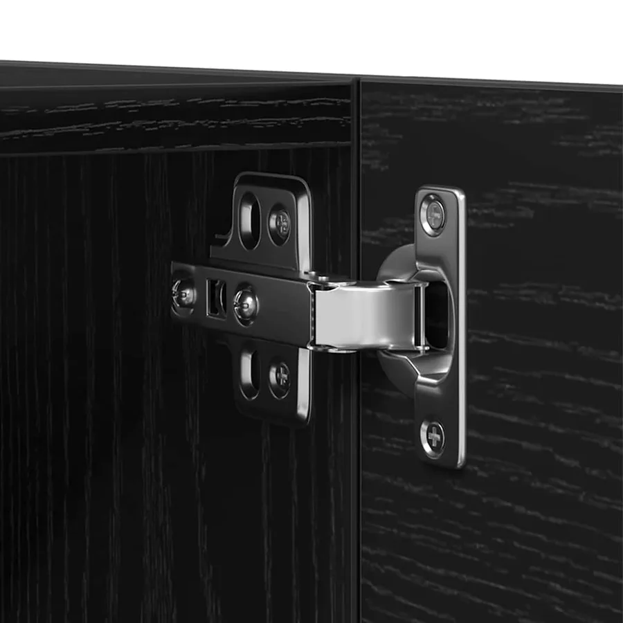Meuble TV mural Chêne noir 30,5 x 30 x 30 cm Bois d'ingénierie - 10