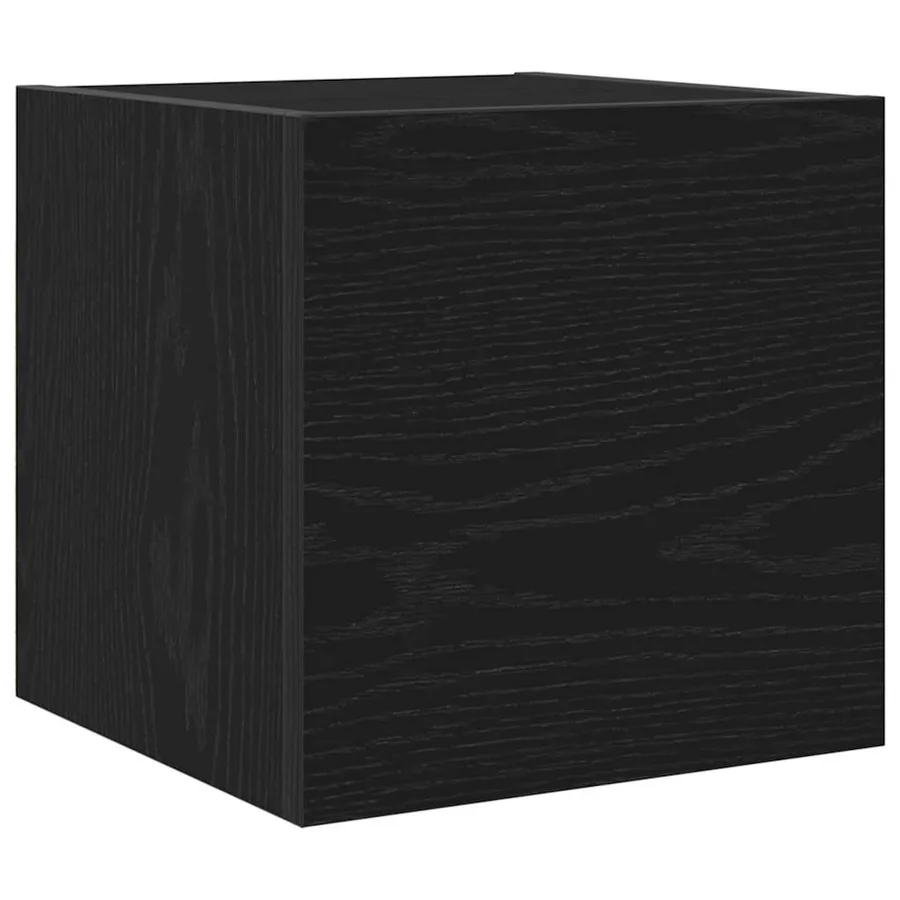 Meuble TV mural Chêne noir 30,5 x 30 x 30 cm Bois d'ingénierie - 2