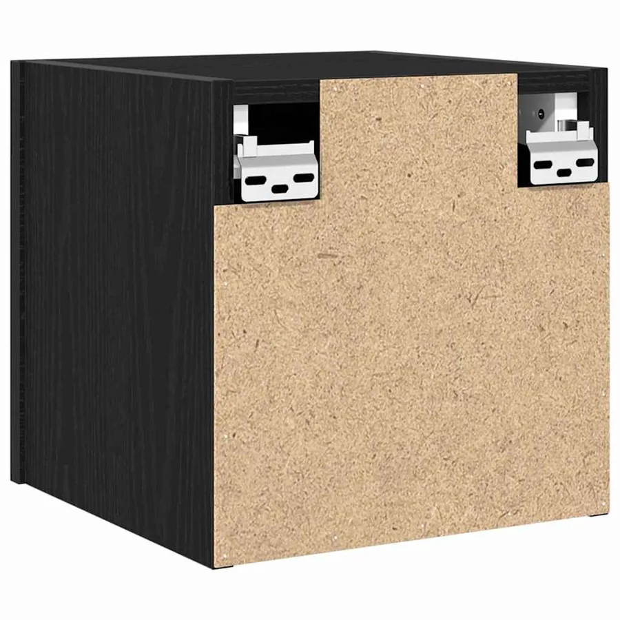 Meuble TV mural Chêne noir 30,5 x 30 x 30 cm Bois d'ingénierie - 6