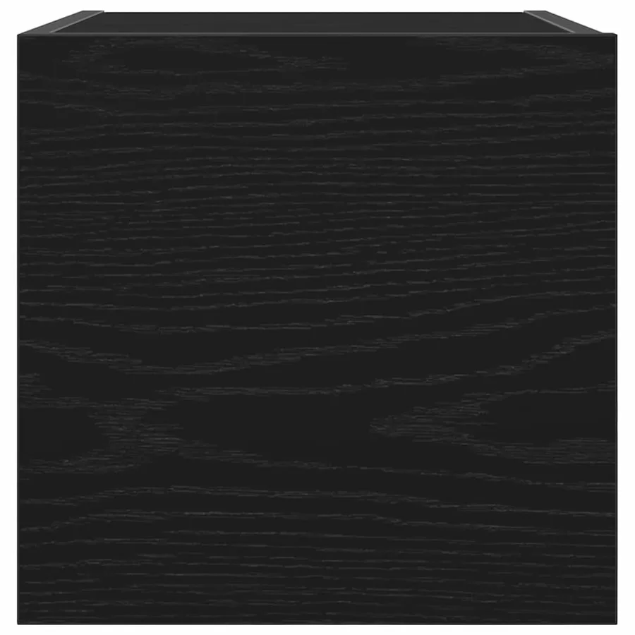 Meuble TV mural Chêne noir 30,5 x 30 x 30 cm Bois d'ingénierie - 7